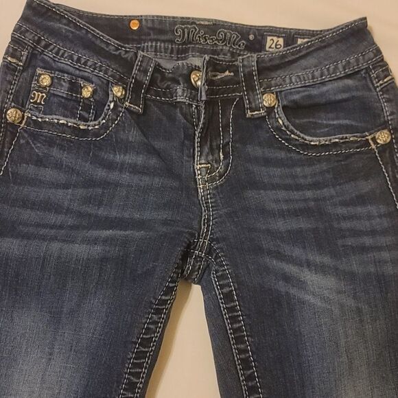 Miss me angel wing skinny jeans size 26 - Picture 3 of 10